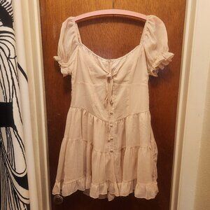 CIDER Corset Romper Sz M Peach NWT